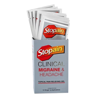 Stopain Migraine & Headache Gel 12 Pcs
