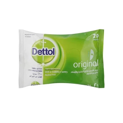 Dettol Skincare Anti Bacterial Wipes 20 Pieces