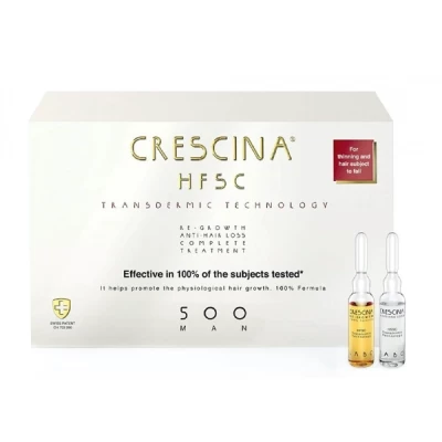 crescina transdermic hfsc complete treatment 500 men 10+10 vials