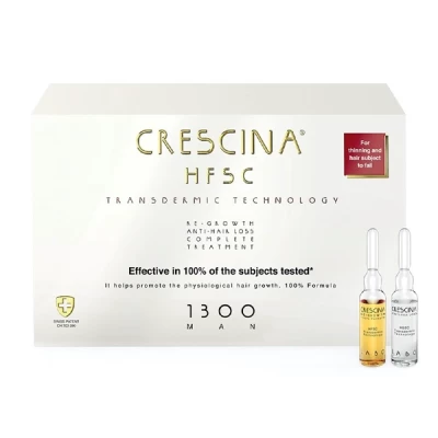 crescina transdermic hfsc complete treatment 1300 men 10+10 vials