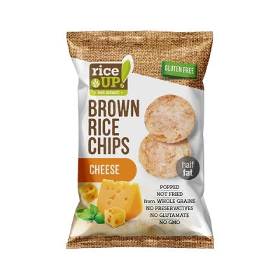 Rice Up Whole Grain 60gm Rice Chips Cheese