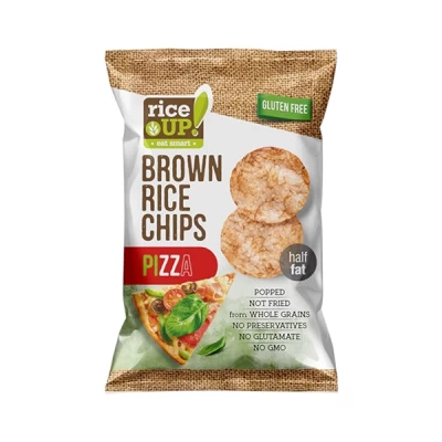 Rice Up Whole Grain 60gm Rice Chips Pizza