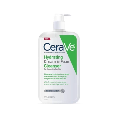 cerave hydrating cream to foam cleanser 562 ml