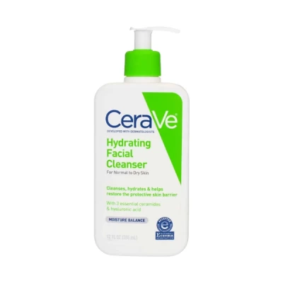cerave hydrating facial cleanser normal to dry skin  355 ml
