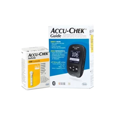 Accu Chek Guide Machine+ 100 Strips + 100 Lancets