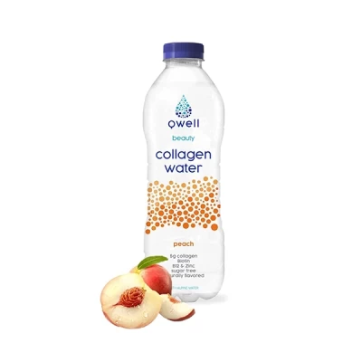 Qwell Collagen Water Shine Peach 500ml