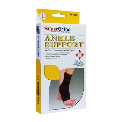 Superortho Active Elastic Gel Pad Ankle Support Large