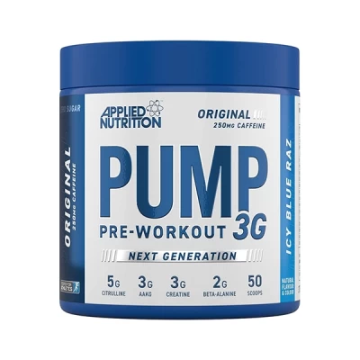 Applied Pump Pre-workout Icy Blue Raz 3 G 50 Scoops