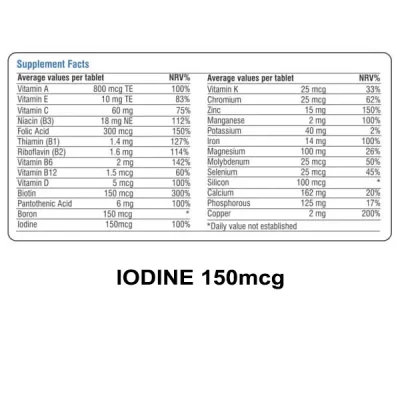 Life On Multi Life 30 Tab (IODINE 150mcg)
