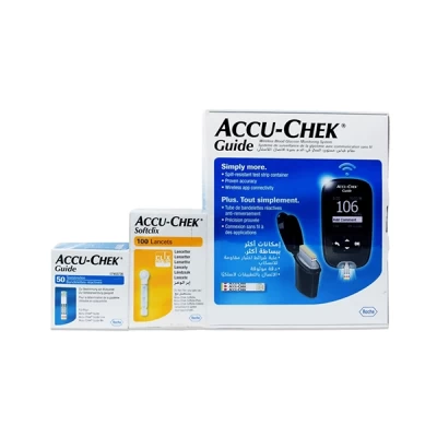 Accu Chek Guide + 50 Strips + 100 Lancets ( Offer Pack )
