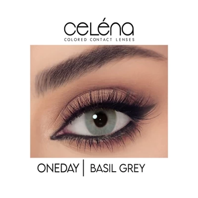 Celena Daily Contact Lenses Basil Grey 5 Pairs