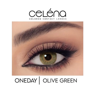 Celena Daily Contact Lenses Olive Green 5 Pairs