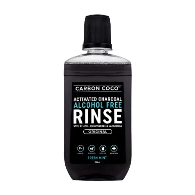 Carbon Coco Fresh Mint Mouthwash Activated Charcoal 250 Ml