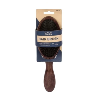 cala oval hair brush dark wood