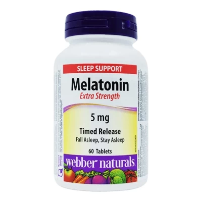 Webber Naturals Melatonin 5mg Extra Strength 60 Tab