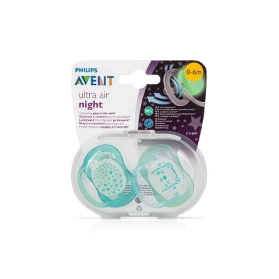 Avent Ultra Night Soother 2 Pcs 0-6m