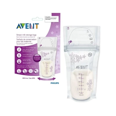 Avent Breast Milk Storage Bags 180 Ml *25