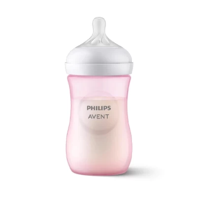 Avent Natural Bottle Pink 260 Ml 1+m