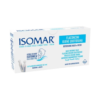 isomar vials for daily nose eyes hygiene 20*5ml vials