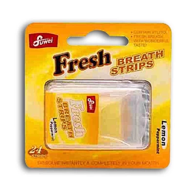 Fuwei Fresh Breath Strips Lemon 24 Pcs