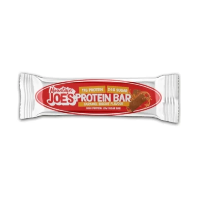 mountain joe’s protein bar caramel biscuit 55 g