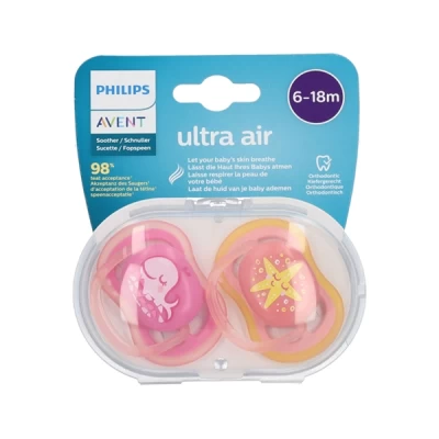 Avent Ultra Air Soother 6-18m Scf085/06