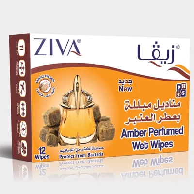 Ziva Refreshing Wipes 12 Sachet-ambar