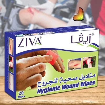Ziva Hygienic Wound Wipes 20's