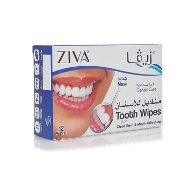 Ziva Tooth Wipes 12 Sachets