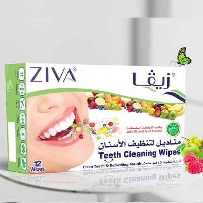 Ziva Tooth Wipes 12 Sachets-mixed Fruits