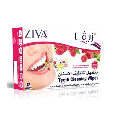 Ziva Tooth Wipes 12 Sachets-strawberry