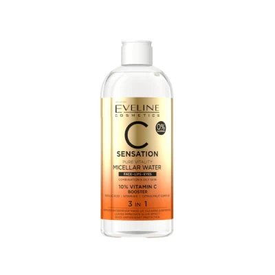 Eveline C Sensation Micellar Water 10% Vit C 3 In 1 400 Ml