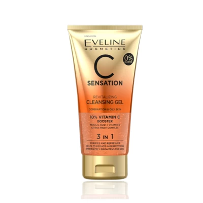 Eveline C Sensation Cleansing Wash Gel 3 In 1 150 Ml