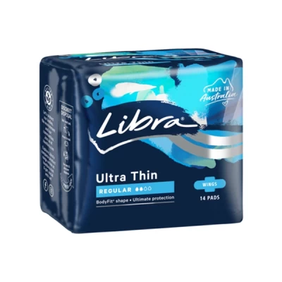 Blood Ultra Thin Regular With Wings 14 Pads