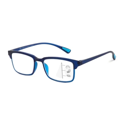 Medical Reading Glass Power +2 Mag Round Blue