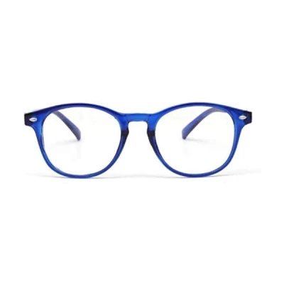 Medical Reading Glass Power +1 Mag Round Blue
