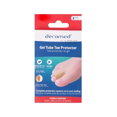 Deramed Gel Tube Toe Protector 2 Units Size Small