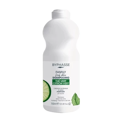Byphasse Green Tea Extract Shampoo For Oily Hair 750 Ml
