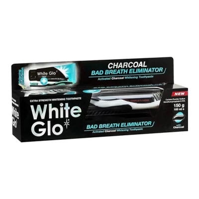 White Glo Activated Charcoal Bad Breath Toothpaste 100 Ml