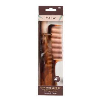 cala hair styling comb set 4 pcs