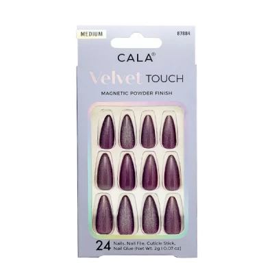 cala velvet almond nail kit 24 pcs