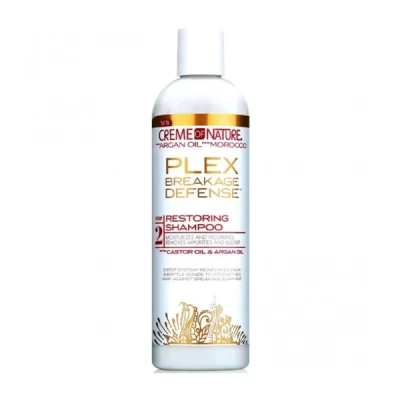 creme of nature argan plex restoring shampoo 12oz