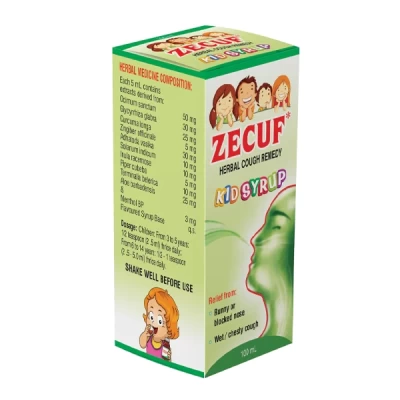 zecuf herbal cough kids syrup 100 ml