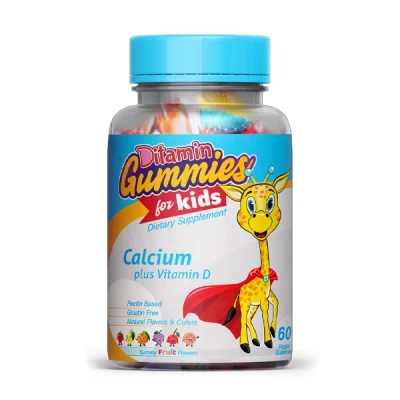 ديتامين فيتامين دال مع كالسيوم فيتامينات للاطفال 60 حبه مضغ