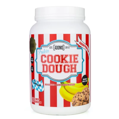 adonis protein cookie dough banana choco chip 1 kg