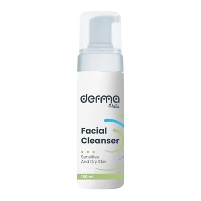 derma pella facial cleanser for sensitive & dry skin 150 ml