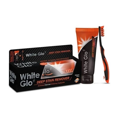 White Glo Activated Charcoal Deep Stain Remover Toothpaste 100 Ml