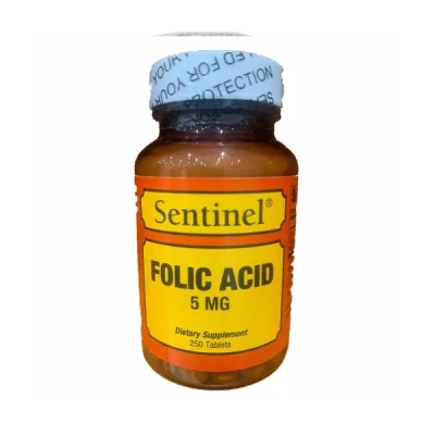 sentinel folic acid 5 mg 250 tab