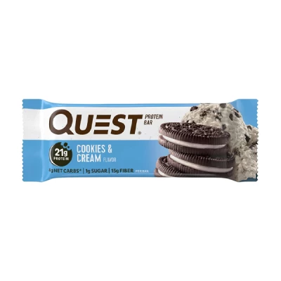 quest protein bar cookies & cream 60 g