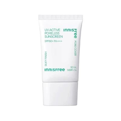 innisfree uv active poreless sunscreen spf 50+ 50 ml